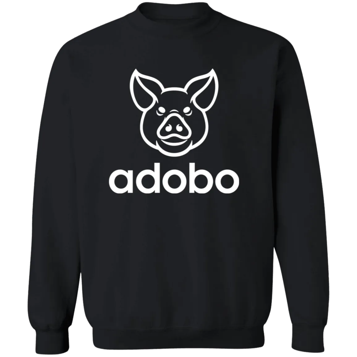 Adobo Pig Head Unisex Crewneck Pullover Sweatshirt