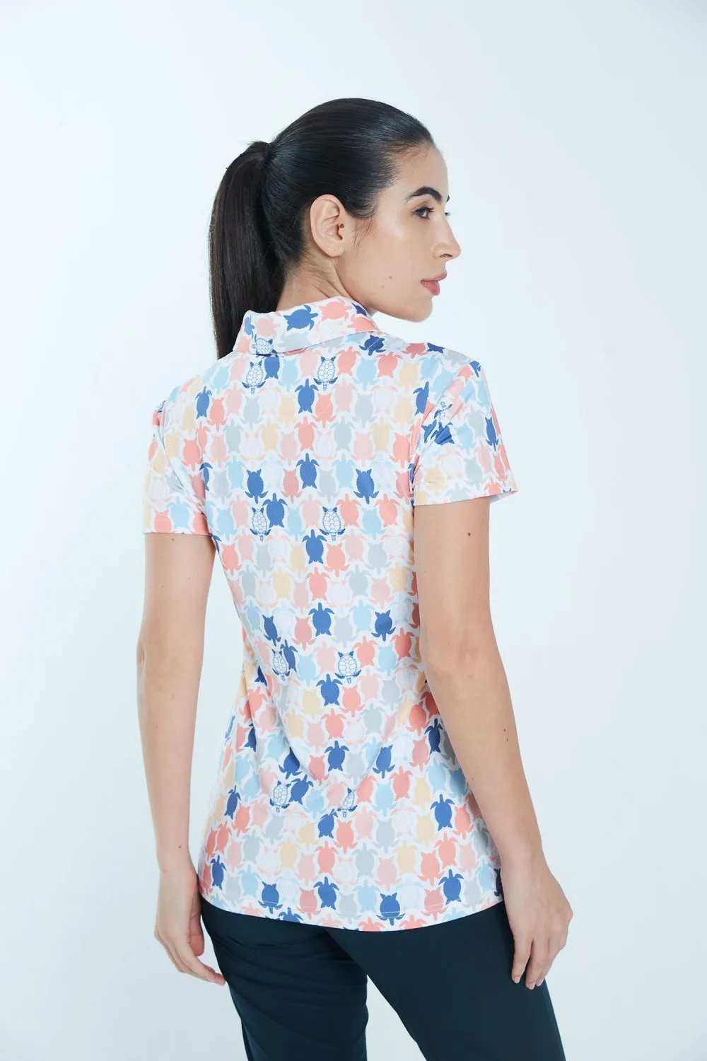 Athletic Drive Womens Polo Turtle Rush