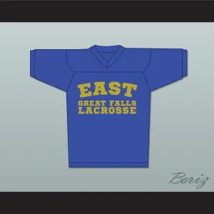 Chris "Oz" Ostreicher 8 East Great Falls Blue Lacrosse Jersey