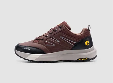 FitVille Men's Low-Top Sturdy Core Hiking Shoes by FitVille