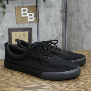 Goodfellow & Co. Mens Low Top Flat Lace Up Sneakers 167603018625d8 Black 12M