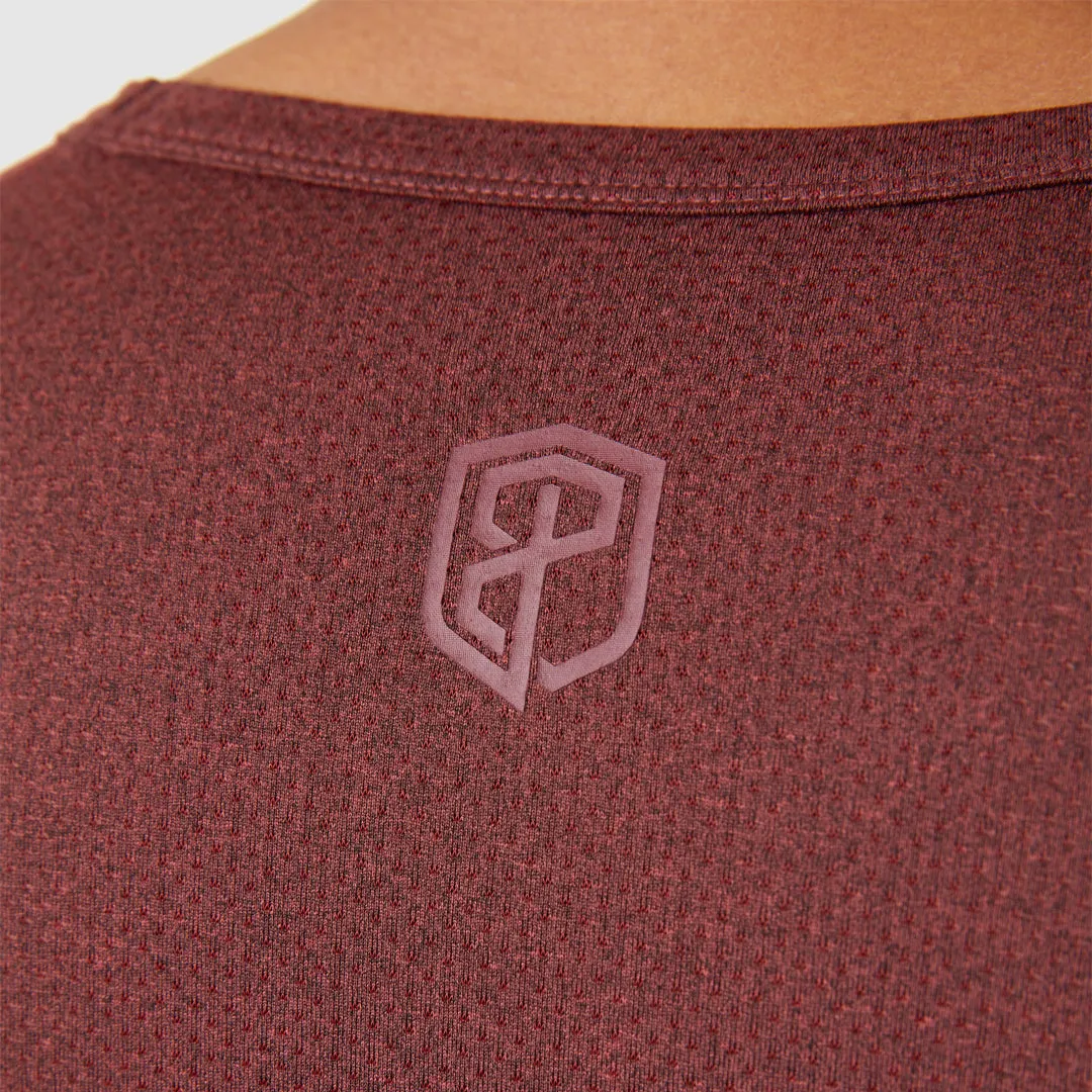 Heritage Tee (Heather Maroon)