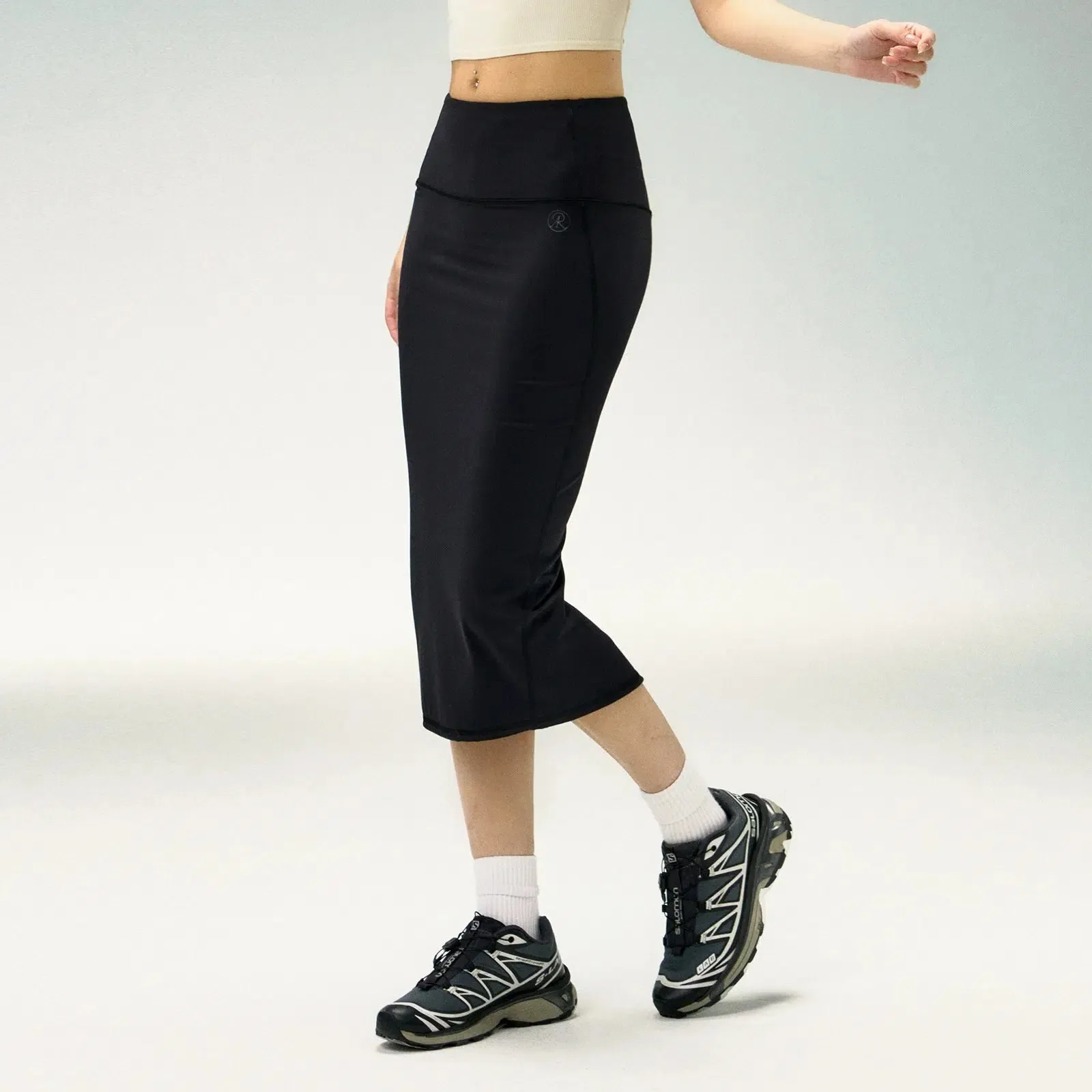 High-Waist Side Pockets Athletic Skirt