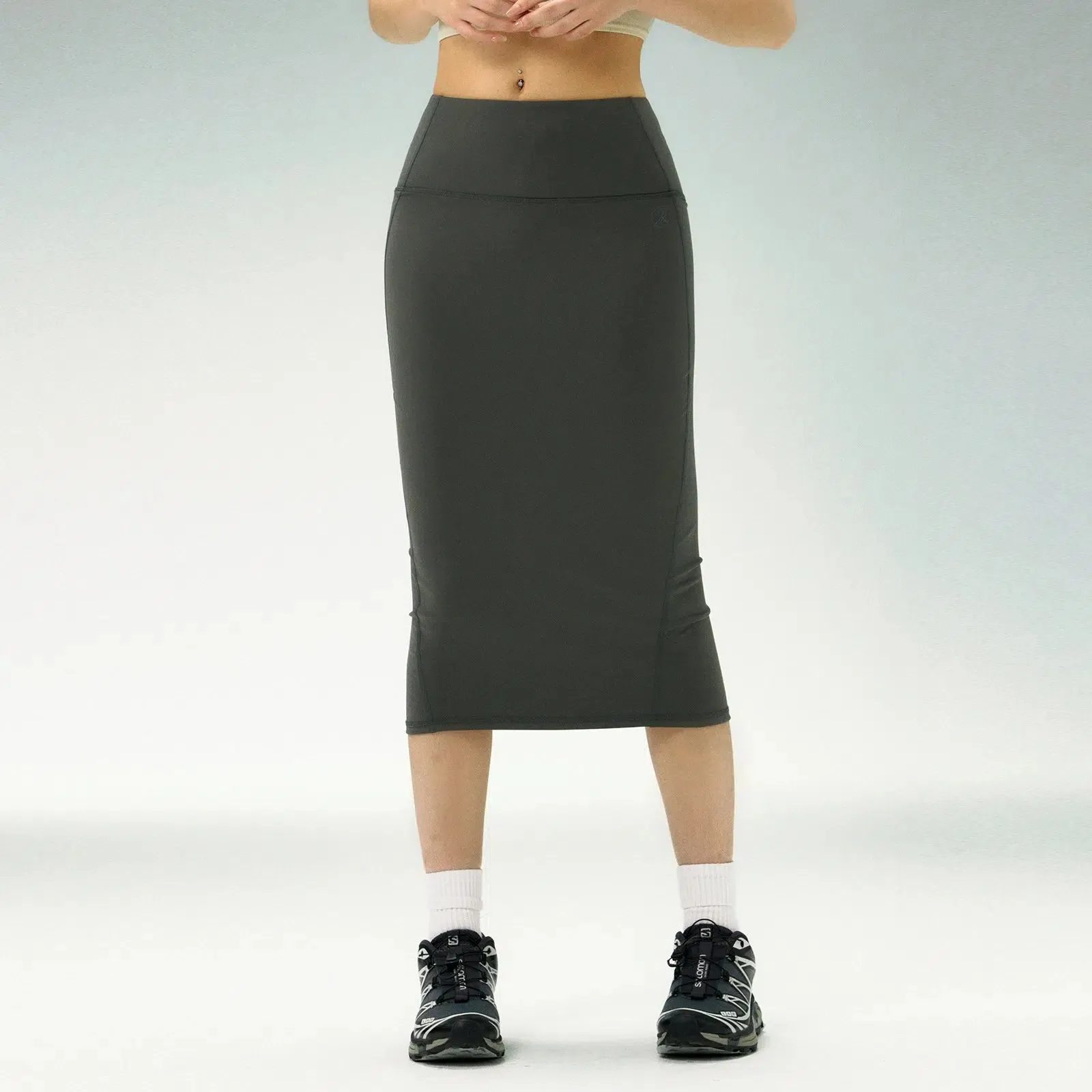 High-Waist Side Pockets Athletic Skirt