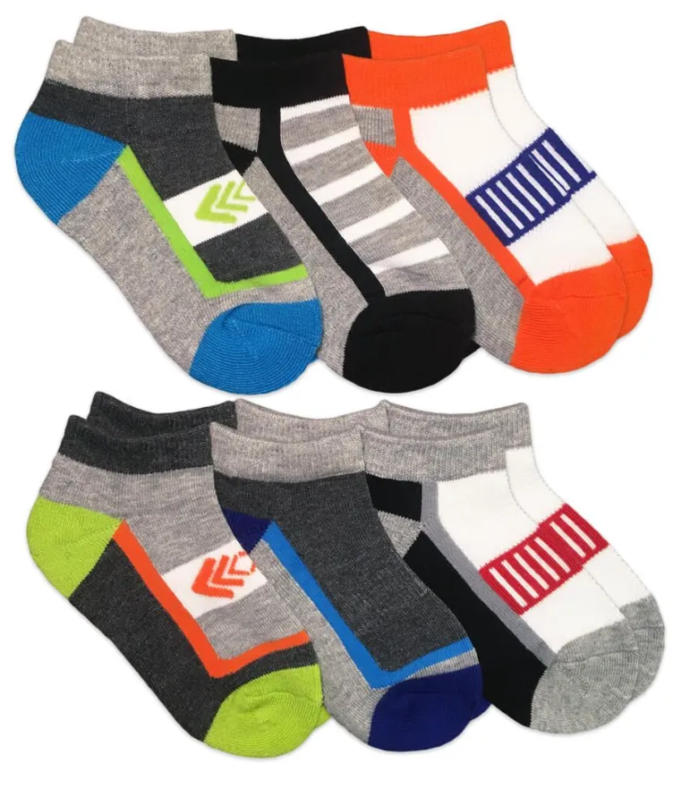 Jefferies 6pk Colorful Sport Low Cut Socks