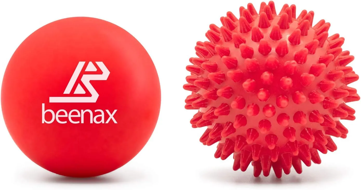 Lacrosse & Spiky Massage Ball - Red