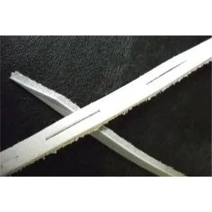 Lacrosse Leather Straps - White (1 Pair Pack) Shoelaces