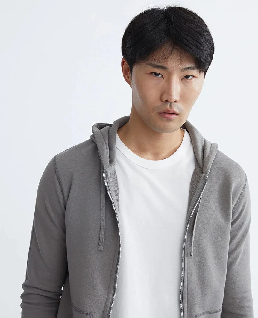 Lightweight Terry Full Zip Hoodie Quarry