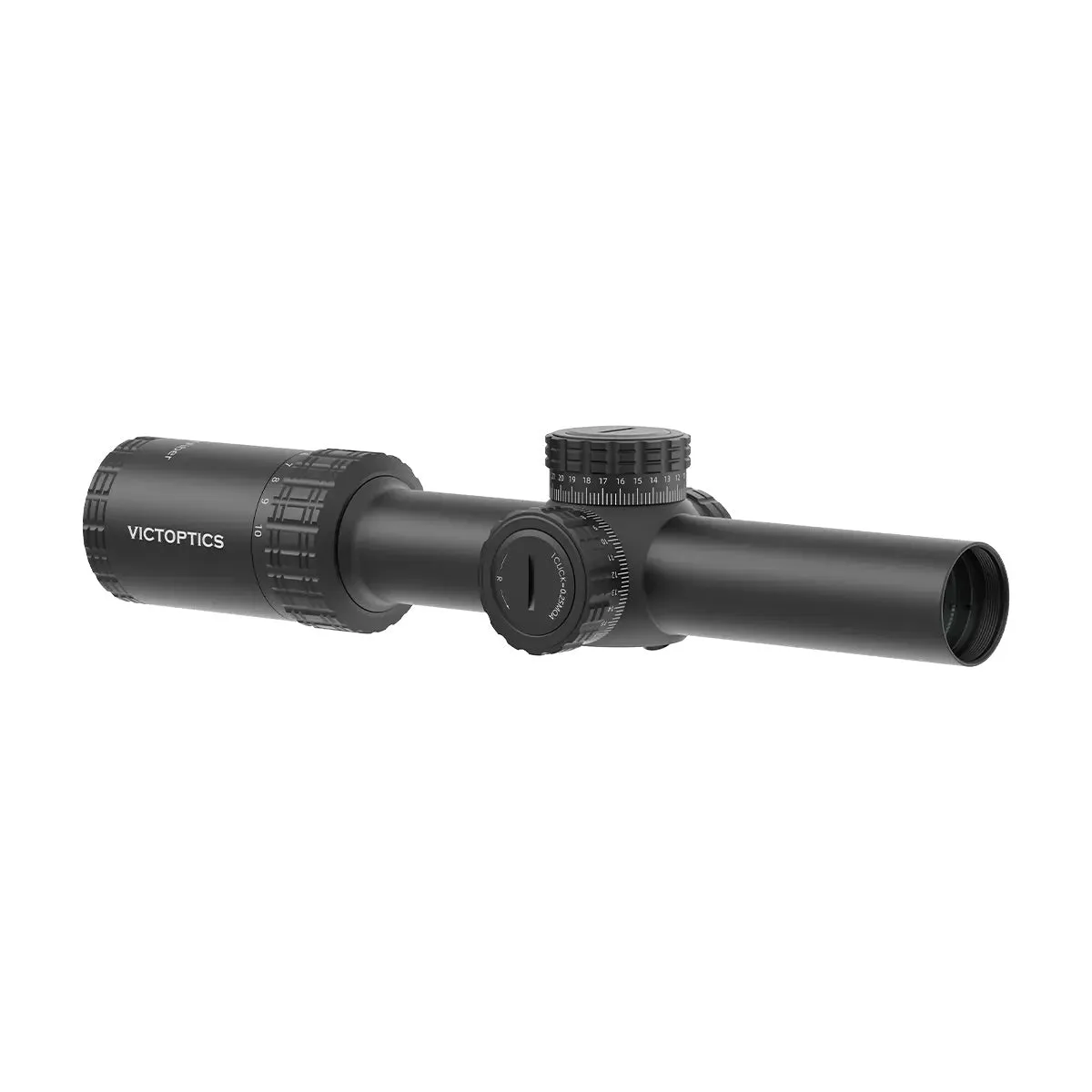 LPVO Riflescope VictOptics S10 1-10x24i Fiber - Black