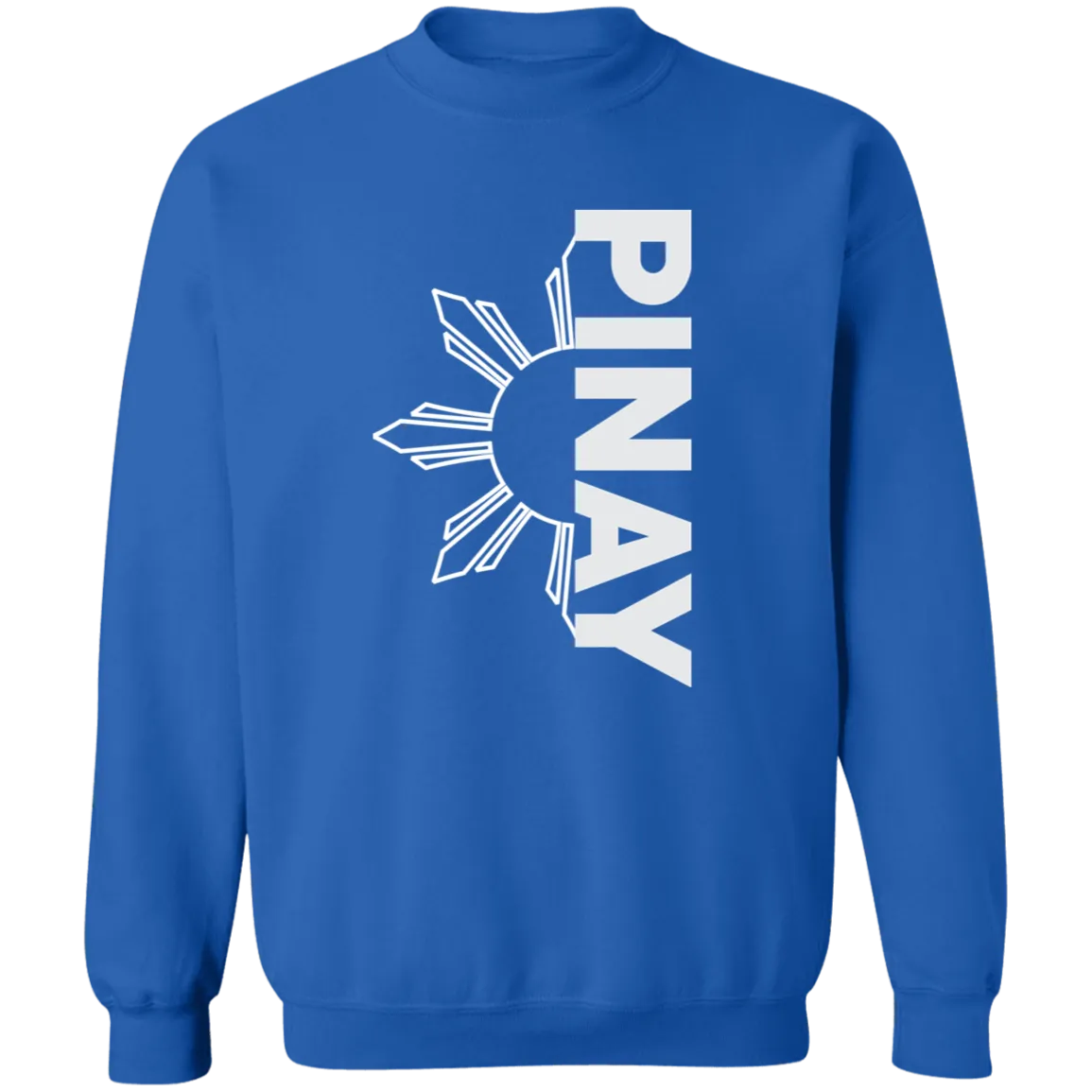 Pinay in Vertical Half Sun Unisex Crewneck Pullover Sweatshirt