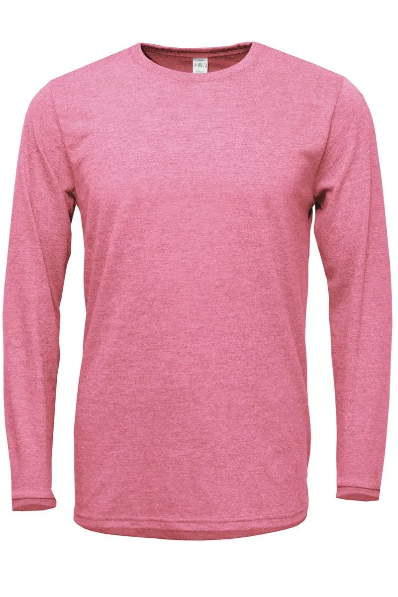 Preppy Blossom Merry Christmas Adult Soft-Tek Blend Long Sleeve Tee
