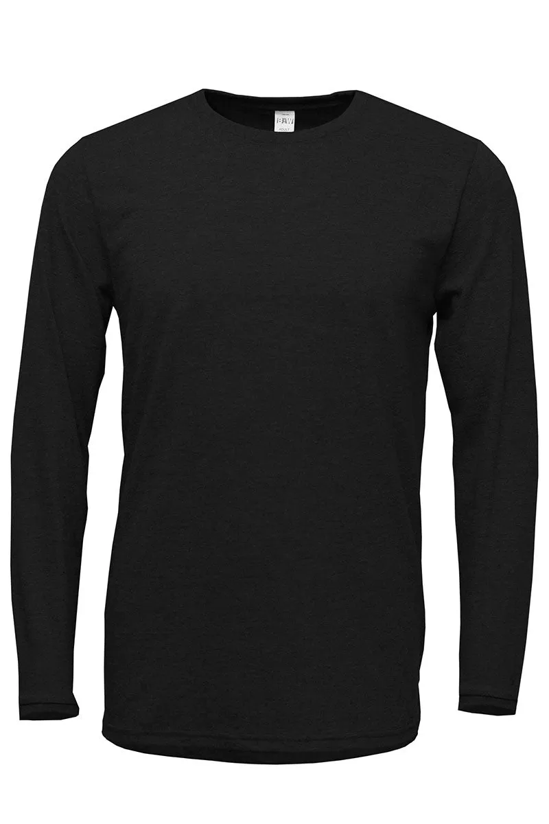 Preppy Blossom Merry Christmas Adult Soft-Tek Blend Long Sleeve Tee