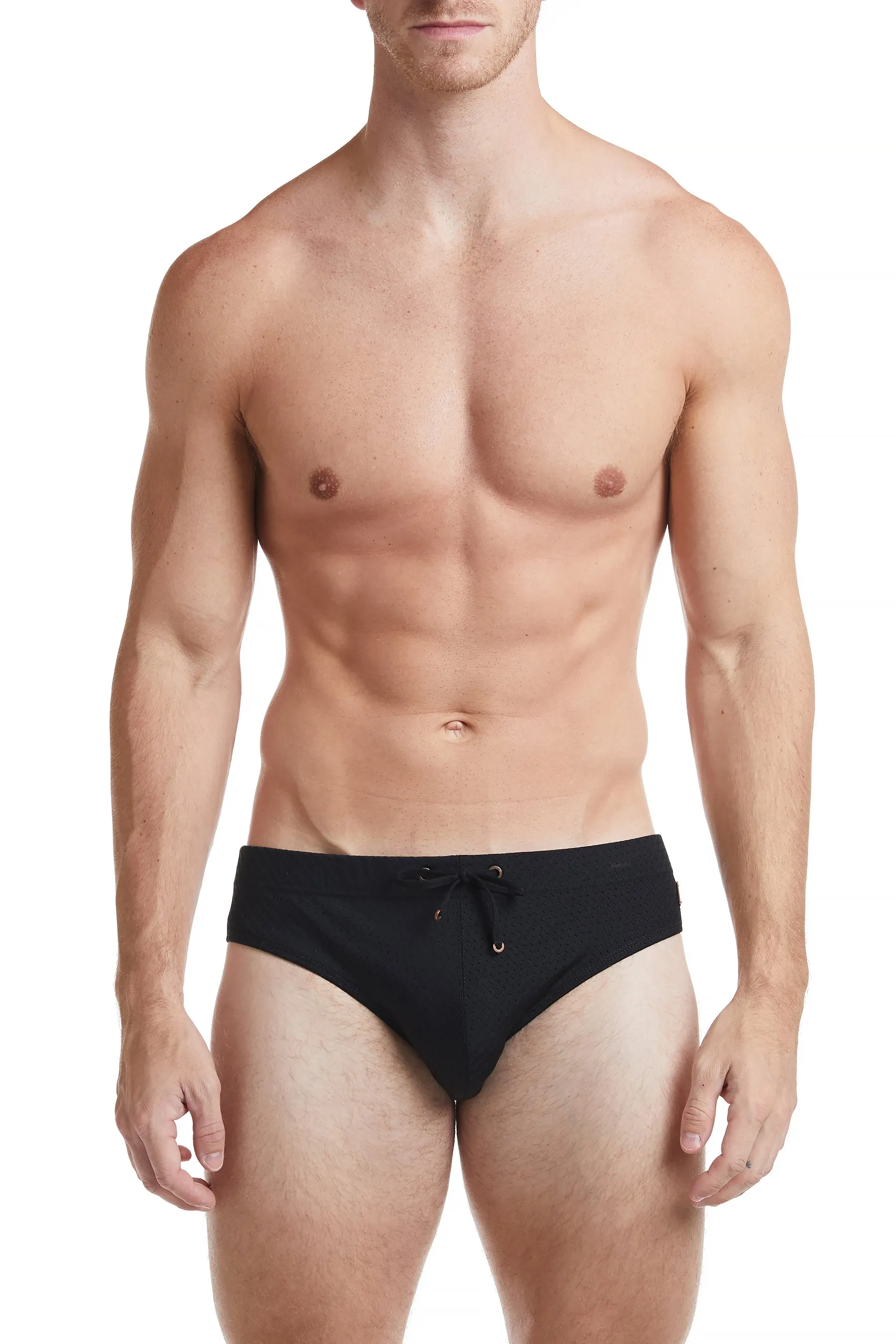 Red - COLYN Athletic Mesh Bikini Swim Brief