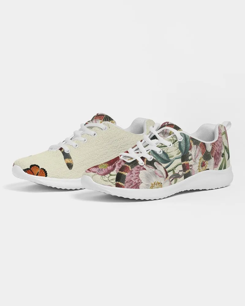 SMF Snake On Flowers Feminine Athletic Shoe