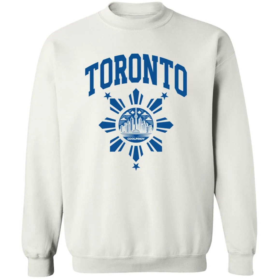 Toronto with Sun and Stars Unisex Crewneck Pullover Sweatshirt